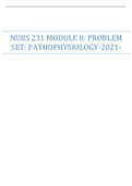 NURS 231 MODULE 8: PROBLEM SET: PATHOPHYSIOLOGY-2021-