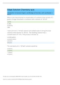 CHEM 120N / CHEM120N Edapt Solution Chemistry quiz GRADED A 