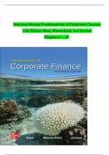 Solutions Manual Fundamentals of Corporate Finance 13th edition Ross, Wester field,