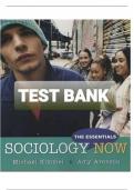 Test Bank for Kimmel and Aronson Sociology Now The Essentials