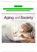 Test Bank For Aging and Society: Canadian Perspectives 8th Edition by Novak, Northcott, All Chapters 1 to 20 Complete, Verified Edition