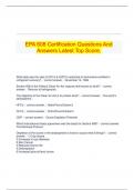  EPA 608 Certification Questions And Answers Latest Top Score.