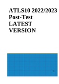 ATLS10 2022/2023 Post-Test  LATEST VERSION