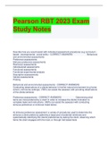 Pearson RBT 2023 Exam Study Notes