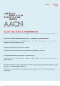 AACN And NAM Competencies Questions and answers