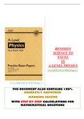 REVISION SCIENCE TO EXCEL IN A-LEVEL PHYSICS A-levelPHYSICS7408/2Paper 2