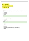 AHIST 1401 ALL GRADED QUIZ  2022-2023