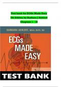 Test bank for ECGs Made Easy 7th Edition by Barbara J Aehlert all Chapters 1-10 complete, ISBN: 9780323832939