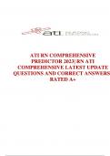 ATI RN Comprehensive Predictor Exam With NGN 2024/2025 COMPLETE TEST BANK