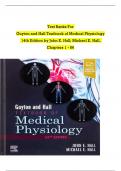 Guyton and Hall Textbook of Medical Physiology 14th Edition Test Bank by John E. Hall, Michael E. Hall