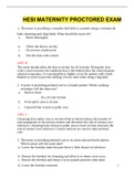 HESI MATERNITY PROCTORED EXAM 1. The nurse is providing a complete bed bath to a patient using a commercial bath cleansing pack (bag bath). What should the nurse do? a. Rinse thoroughly. b. Allow the skin to air-dry. c. Do not use a bath towel. d. Dry the