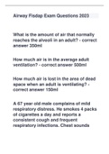 Airway Fisdap Exam Questions 2023	