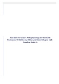 Test Bank For Gould's Pathophysiology for the Health Professions 7th Edition VanMeter and Hubert Chapter 1-28 | Complete Guide A+