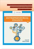 SOLUTION MANUAL For Entrepreneurial Finance, 7th Edition by J. Chris Leach, Ronald W. Melicher, Verified Chapters 1 - 16, Complete Newest Version With CAPSTONE CASES