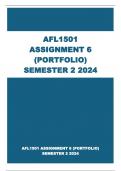 AFL1501 ASSIGNMENT (PORTFOLIO) SEMESTER 2 ANSWERS 2024