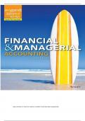 Full SOLUTION MANUAL FOR Financial And Managerial Accounting 4th Edition by Jerry J Weygandt, Paul D Kimmel, Jill E Mitchel A+ GRADED!!!