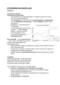 Samenvatting Economische Modellen