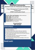 Project Management Professional (PMP) 2024 – 2025 PMP PMI Body of Knowledge PMBOK Exam Study Guide with Verified Solutions | 100% Pass Guaranteed | Graded A+ |