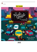The Real World An Introduction to Sociology 8ED. by Kerry Ferris and Jill Stein-COMPLETE, Elaborated and Latest - Test Bank . ALL Chapters included Updated for 2023