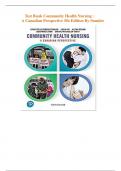 Test Bank- Community Health Nursing A Canadian Perspective{5th Edition 2024 }by Stamler | All Chapters Included | New Update