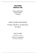 Solution Manual for Digital Signal Processing Principles, Algorithms and Applications, 5th Edition by John G. Proakis, Dimitris G Manolakis