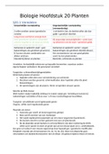 Samenvatting Planten Biologie VWO 6 hoofdstuk 20