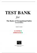 Basics of Occupational Safety, The 2nd Edition by David Goetsch Test Bank, Questions and Answers - All Chapters