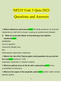 NP235 Unit 3 Quiz 2023 Questions and Answers (Verified Answers by Expert)