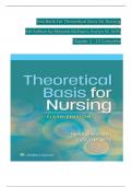 TEST BANK For Theoretical Basis for Nursing, 6th American Edition by Melanie McEwen; Evelyn M. Wills, Verified Chapters 1 - 23, Complete Newest Version