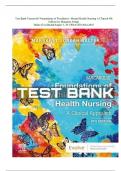 Test Bank Varcarolis' Foundations of Psychiatric-Mental Health Nursing A Clinical Approach 9th Edition by Margaret Jordan Halter