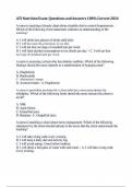 ATI Nutrition Exam Questions and Answers 100% Correct 2024