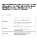 Aldridge Nebosh Certificate NGC1 NEWEST 2024 ACTUAL EXAM COMPLETE 100 QUESTIONS AND CORRECT ANSWERS (VERIFIED ANSWERS) |ALREADY GRADED A+||BRAND NEW