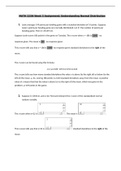 MATH 225N Week 5 Assignment: Understanding Normal Distribution