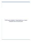 VSIM Sandra Littlefield / Mental Health Case: Sandra Littlefield (answered) spring 2023