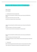 HISTORY 104 : Sophia US History Unit 2 Challenge 2 :Questions & Answers(LATEST-2020/21,All Correct)