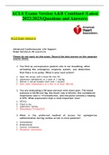 ACLS Exams Version A&B Combined /Latest  2022:2023(Questions and Answers)