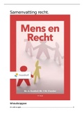 Samenvatting Mens en Recht, ISBN: 9789001299026  Recht
