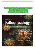 TEST BANK For Porth's Pathophysiology Concepts of Altered Health States 11th Edition by Tommie L. Norris, Verified Chapters 1 - 52, Complete Newest Version