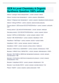 OCR A-Level Chemistry A Organic Synthesis Question 100% solved