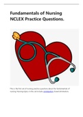 Fundamentals of Nursing Practice Questions