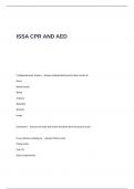 ISSA CPR AND AED Exam Questions and Answers