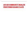 ATI RN COMMUNITY HEALTH  PROCTORED EXAM V1&V2 