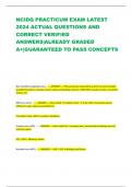 NCIDQ PRACTICUM EXAM LATEST 2024 ACTUAL QUESTIONS AND CORRECT VERIFIED ANSWERS|ALREADY GRADED A+|GUARANTEED TO PASS CONCEPTS