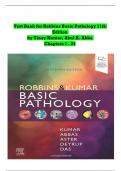 Test Bank - Robbins & Kumar Basic Pathology 11th Edition by Vinay Kumar, Abul K. Abbas, All Chapters || Complete Guide A+