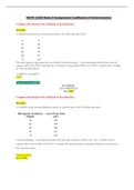 MATH 225N Week 8 Assignment Coefficient of Determination