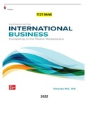 COMPLETE - Elaborated Test bank for International Business: Competing in the Global Marketplace 14ED. by Charles Hill -ALL Chapters 1-20 included and updated for 2022