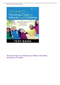 Wong's Nursing Care of Infants and Children 11th Edition Hockenberry Test Bank