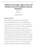 i Human Case Study Andrew Chen All  Sections Involved (FeedBack from the  Professor) NRNP 6541 C8 Walden University i Human: Andrew Chen