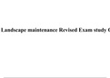 Landscape maintenance Revised Exam study Guide.