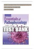 TEST BANK For Porth's Essentials of Pathophysiology, 5th Edition by Tommie L Norris, Verified Chapters 1 - 52, Complete Newest Version